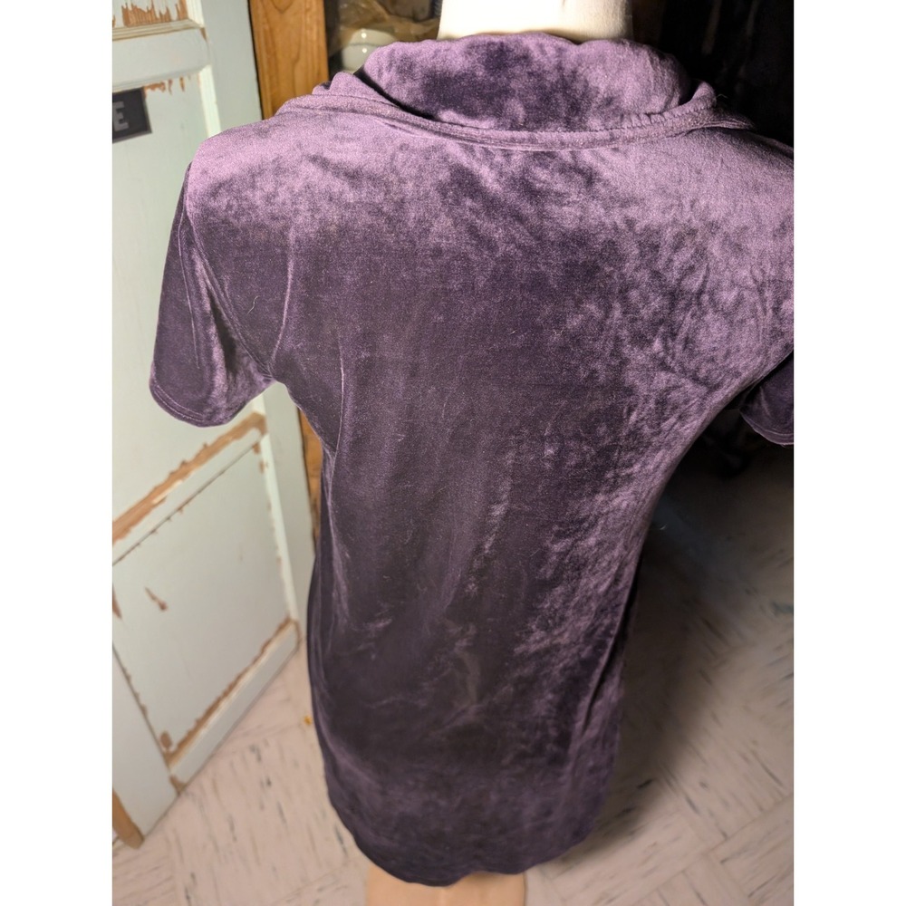 Express Tricot Dress Women's XL Velvet Colorblock VTG Y2K Goth Grunge V Neck - Picture 3 of 7